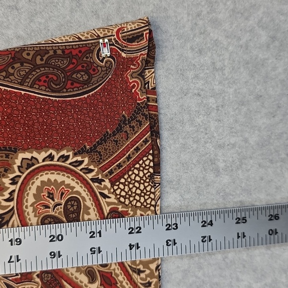 Tommy Hilfiger Beige and Red Paisley Top - Picture 9 of 11